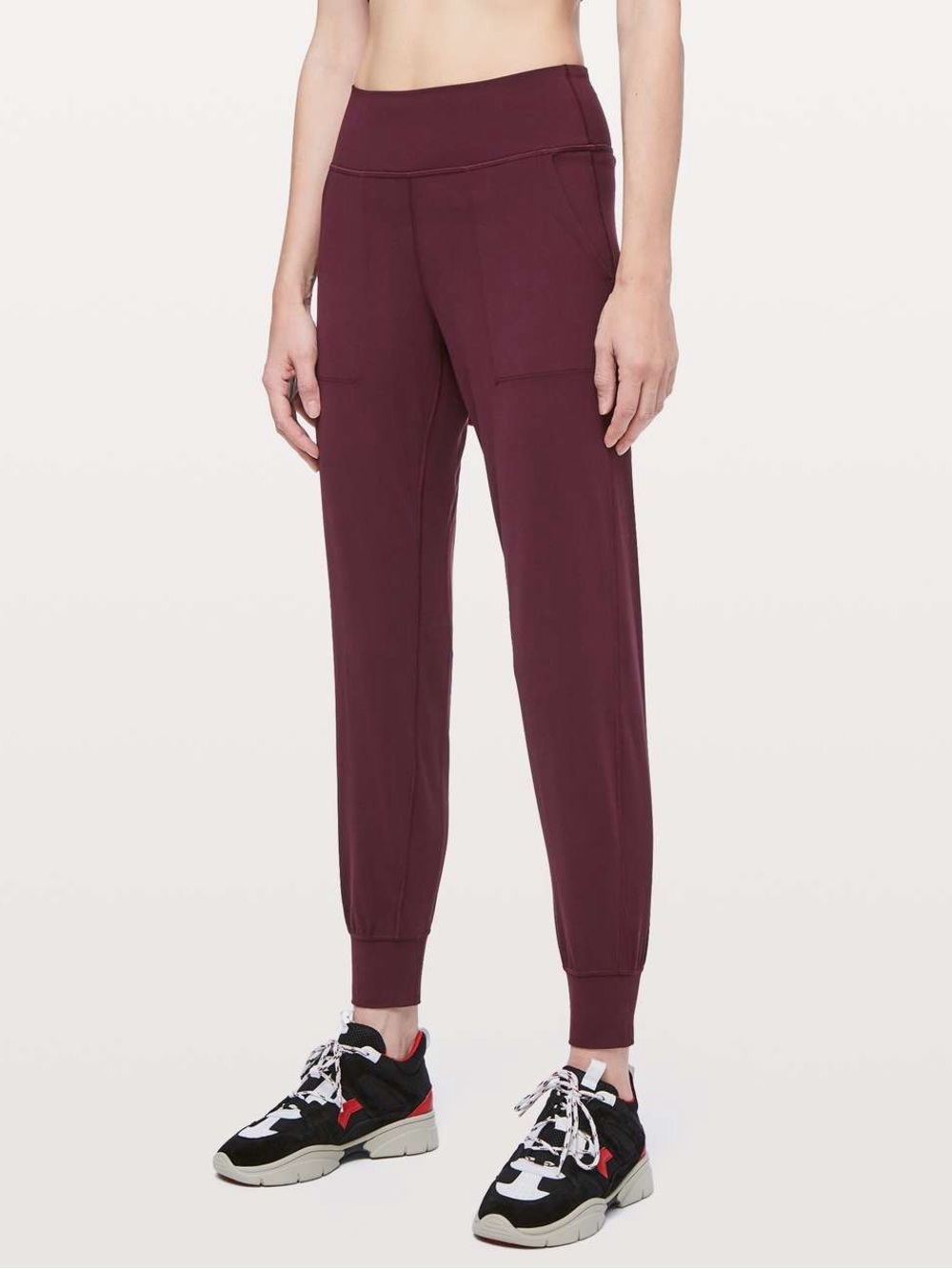 lululemon athletica Burgundy High-Rise Jogger Pants